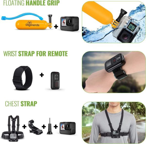 GoPro HERO13 (Hero 13) Black - Waterproof Action Camera with 5.3K HDR Video, 27MP Photos, 1/1.9" Image Sensor, Live Streaming, Webcam, Stabilization + 64GB Card & 50 Piece Accessory Kit - Bundle - Image 4
