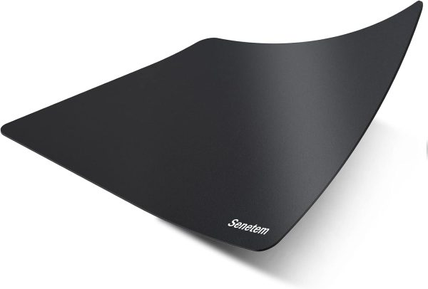 Senetem 4-Pack Mouse Pad, Ultra-Smooth Gaming Mousepad, Non-Slip Rubber Base, Washable Surface Fits Wired & Wireless Mouse – Perfect for Desk, Laptop, PC & Office, Small Portable, 11x8.6 in, Black - Image 2